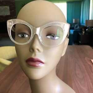 Rosemary cateye Crystal glasses.